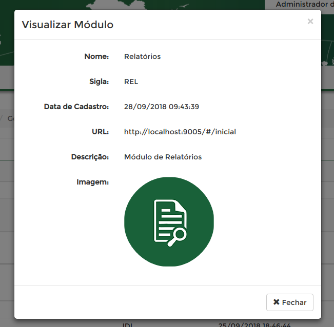 visualizar modulo